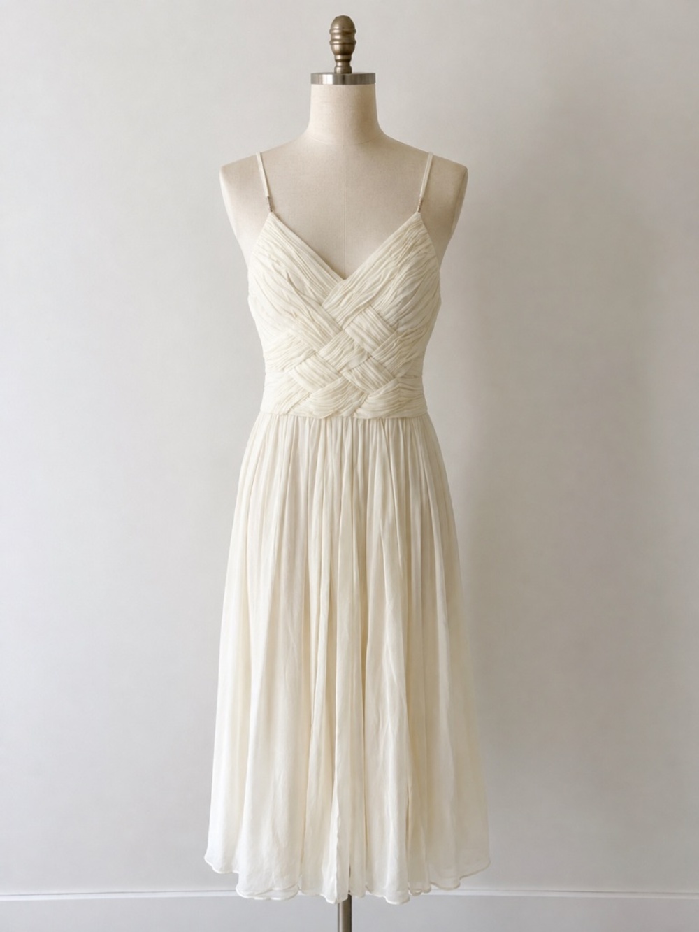Vintage Roberto Cavalli Class Cream Mini Dress - size 8
